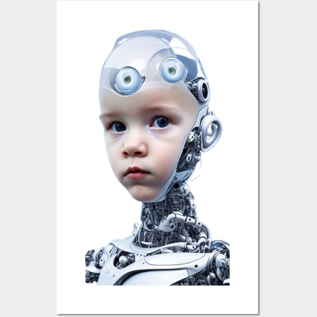 Choose Your Favorite Baby Robot Concept - Adorable and Futuristic Design Wall Art by AmazinfArt